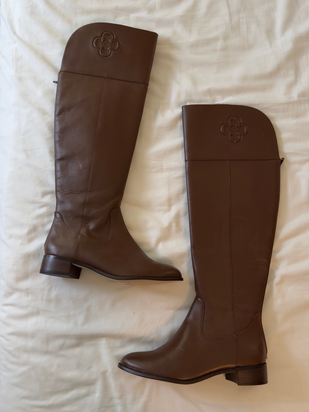 Capodarte Brown Leather Knee-High Riding Boots - Women's